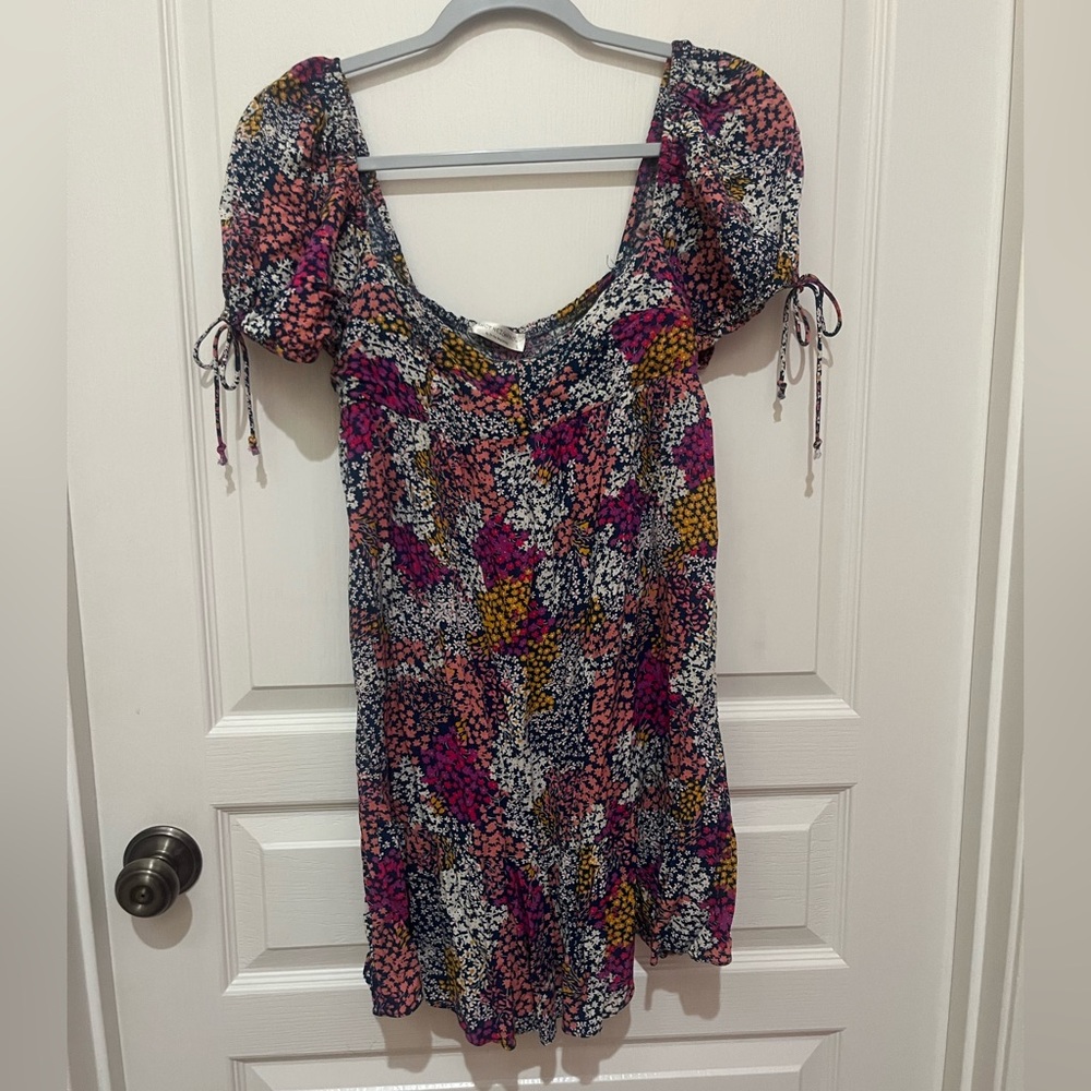 Patterned babydoll dress